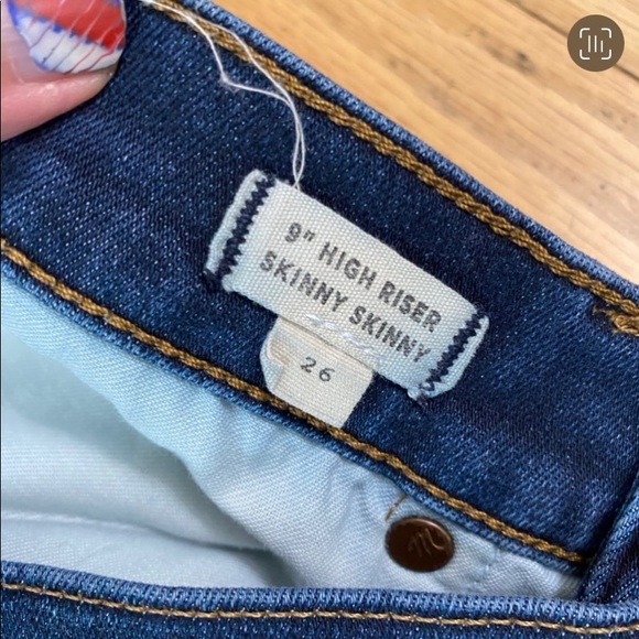 Madewell 9” High Riser Skinny Skinny Jeans Size 26 - Picture 4 of 7